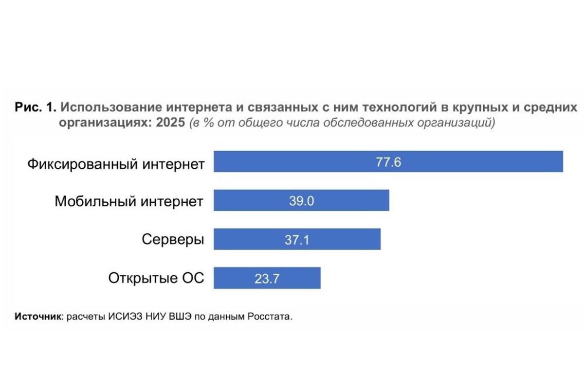 Использование цифровых технологий организациями в 2025 году Использование цифровых технологий организациями в 2025 году